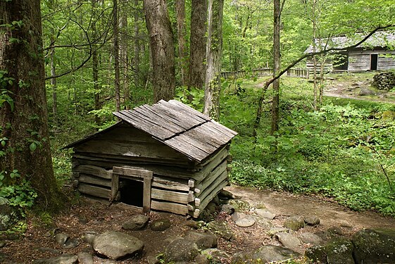Hut in the Great Smoky Mountains TN.