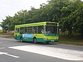 Southern Vectis 308 (HW54 BUF), a Dennis Dart/Plaxton Pointer at the Tesco store in Ryde, Isle of Wight on route 8. From the timetable change on 5 September 2010, the general daytime frequency of route 8 was reduced from half-hourly to hourly and this section of the route was abandoned.