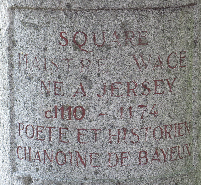 Square in Bayeux named for Wace