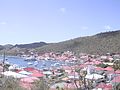 Oversiktsbilde over Gustavia