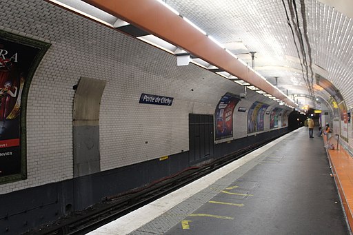Station Mtro Porte Clichy Paris 1