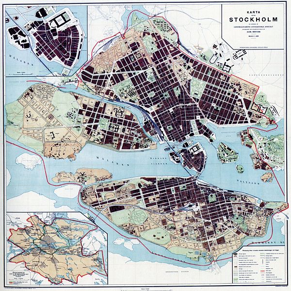 Historiska Kartor Över Stockholm: Medeltid och 1600-tal, 1700-talet, 1800-talet och 1900-talet