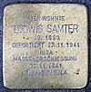 Stolperstein Mühlenstr 2A (Pankow) Ludwig Samter.jpg