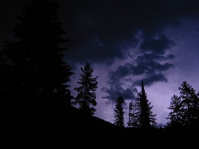 It was a dark and stormy night