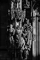 3. Adoration des mages par Jacques de Landshut sur le portail Saint Laurent de la Cathédrale de Strasbourg Author: Ctruongngoc