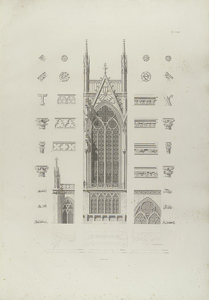 File:Sulpiz Boisserée, Ansichten, Risse und einzelne Theile des Doms von Köln, Tafel 12.jpg