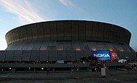 The Superdome in January 2005 Superdome Sunset.jpg