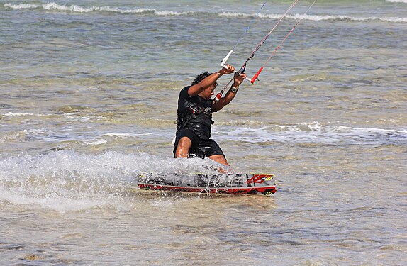 Surfing am Roten Meer in Ägypten.