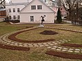 Tüdruk linnuga (A Girl with a Bird) (1987) in the University of Tartu botanical garden