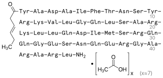 <span class="mw-page-title-main">Tesamorelin</span> Pharmaceutical drug