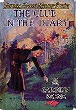 Miniatuur voor Bestand:The Clue in the Diary (1932) front cover, 1945 printing.jpg