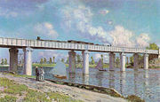 21. KW Claude Monet: Die Eisenbahnbrücke von Argenteuil