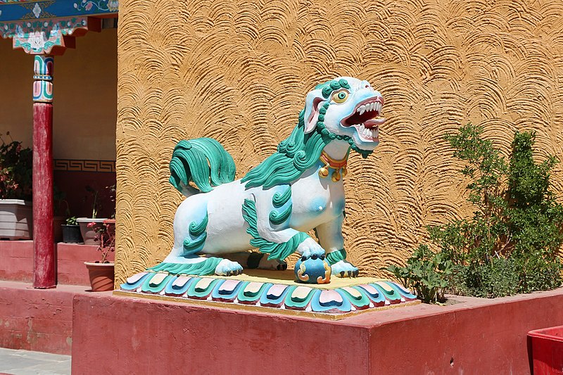 File:Thiksey Monastery, Ladakh - Snow Lion 01.jpg