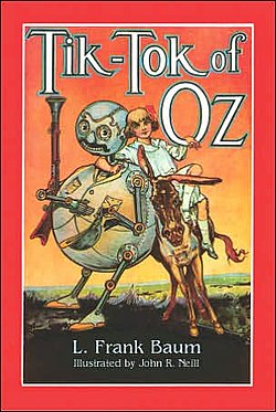 Tik-Tok in Tik-Tok of Oz, 1914. Tik tok cover.jpg