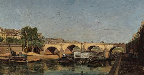 Anthelme Trimolet, vers 1830 Le pont Marie coll. particulière