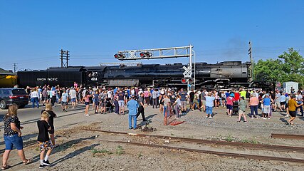 UP No. 4014 in Brigham City, Utah bound for Soda Springs, Idaho and Cheyenne, Wyoming