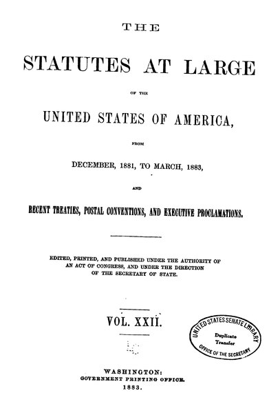 File:United States Statutes at Large Volume 22.djvu