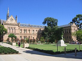 University of Adelaide, North Terrace Central Campus.  Hovedinngang.