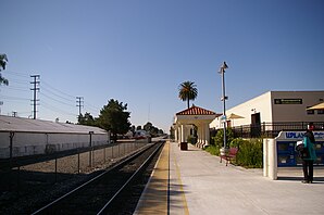 La stazione ferroviaria locale