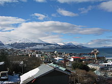 La ciudad de Ushuaia, a principios de primavera.