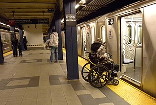 <span class="mw-page-title-main">Crown Heights–Utica Avenue station</span> New York City Subway station in Brooklyn