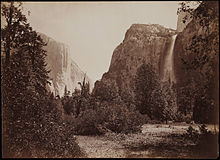 Bridalveil Fall and El Capitan, by Carleton Watkins (c. 1880) View of Tutocanula Pass Yosemite California by Carleton Watkins.jpg