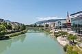 * Nomination Southeastern view of the Bahnhofstrasse bridge across the Drava, Villach, Carinthia, Austria --Johann Jaritz 01:51, 5 July 2018 (UTC) * Promotion  Support Good quality. I think the right side is leaning left a tiny bit but not too much :) --Podzemnik 02:08, 5 July 2018 (UTC)  Done @Podzemnik: The auto functions of LR are not reliable all the times. So I corrected it manually. --Johann Jaritz 02:30, 5 July 2018 (UTC)