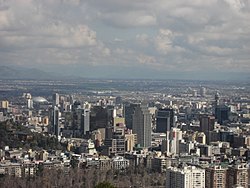 San Cristobal.jpg'den Santiago'nun görünümü