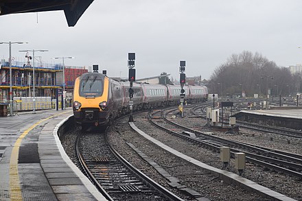 Class 221 at Bristol Temple Meads in December 2017