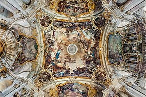 28. Platz: Ermell mit Deckenfresken der Wallfahrtskirche Käppele in Würzburg