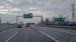 서해안고속도로 2km 표지판(당진 방면)