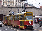 Warsaw tram Konstal13N at Old town.jpg