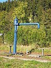 A water crane on Bahnhof Stützerbach, Thüringen, Germany