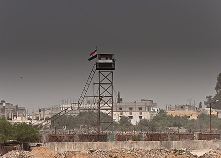 Watchtower on the border between Rafah and Egypt