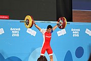 Deutsch: Gewichtheben bei den Olympischen Jugendspielen 2018; Tag 2, 10. Oktober 2018; Jungen 62 kg English: Weightlifting at the 2018 Summer Youth Olympics at 8 October 2018 – Boys' 62 kg