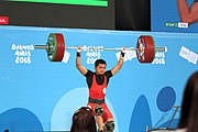 Deutsch: Gewichtheben bei den Olympischen Jugendspielen 2018; Tag 2, 10. Oktober 2018; Jungen 62 kg English: Weightlifting at the 2018 Summer Youth Olympics at 8 October 2018 – Boys' 62 kg