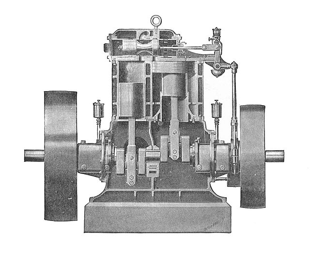 Westinghouse single-acting high-speed steam engine