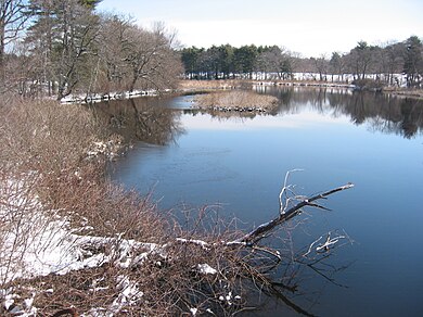 The Charles River is adjacent to the track Weston Ski Track 125 2556.jpg