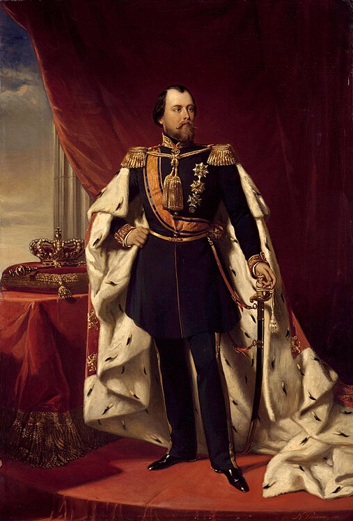 Original – William III of the Netherlands, here portrayed by Nicolaas Pieneman in 1856, was King of the Netherlands and Grand Duke of Luxembourg from 1849 to 1890