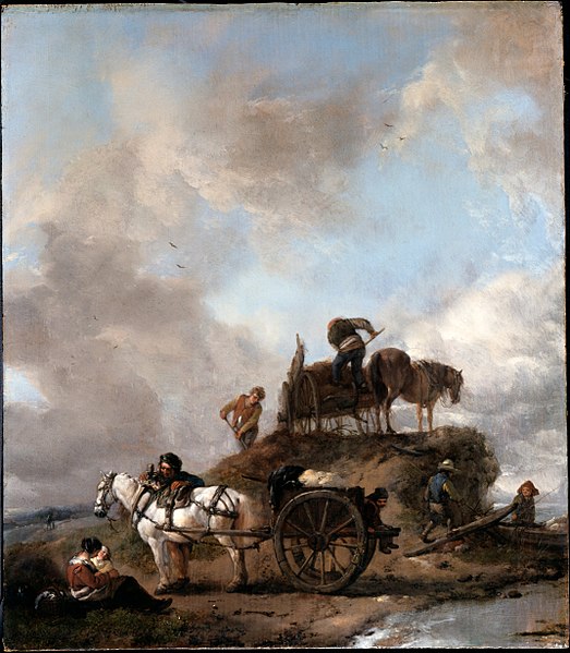 File:Wouwerman, Philips - Peasants in the Fields- Hay Harvest - Google Art Project.jpg