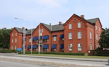 Regementets före detta kanslihuset i Ystad.