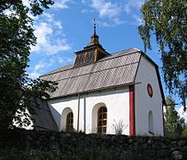 Die alte Ytterlännäs-Kirche