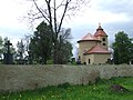 Čeština: Obec Zákolany, románský kostel English: Romanesque church near Zákolany village, Central Bohemian region, CZ