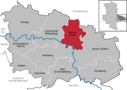 Zahna-Elster - Carte