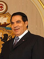 Zine El Abidine Ben Ali, president of Tunisia from 1987 to 2011 Zine El Abidine Ben Ali.jpg