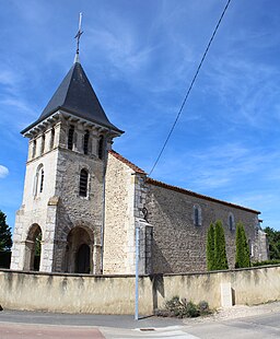 Kyrkan Saint-André i Saint-André-le-Bouchoux.