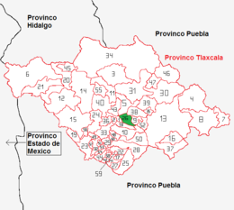 Santa Cruz Tlaxcala - Carte