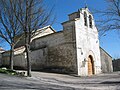 Vista fronto-llateral izquierda de la parroquial de Santa Lena, añu 2013.