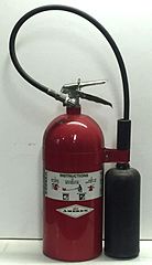 Amerex 10lb. CO2 Fire Extinguisher, Circa 1989, US