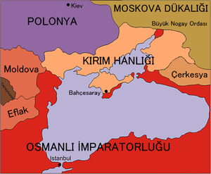 1600 tarixində Krım Xanlığı,Osmanlı Dövləti və qonşuları